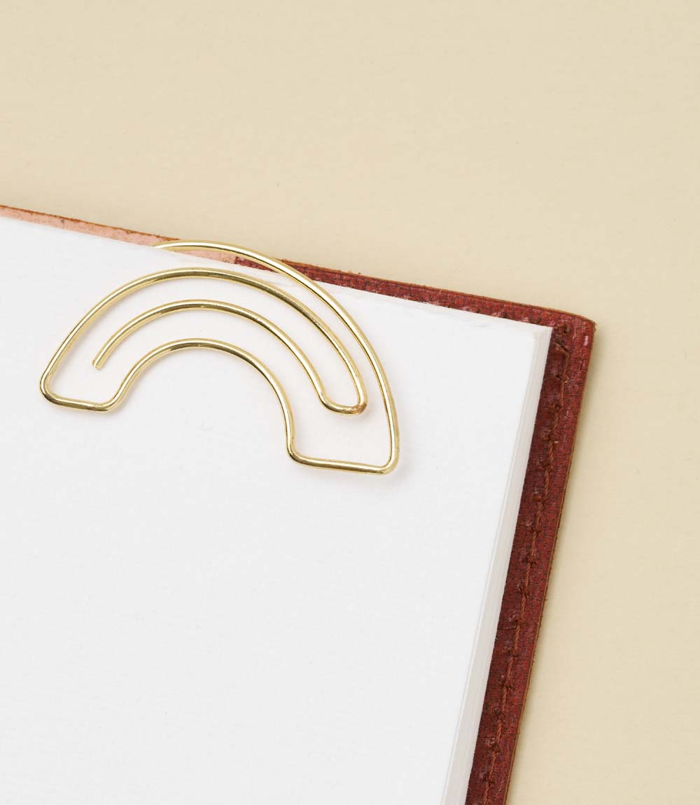 Kitaab Rainbow Wire Bookmark - Gold