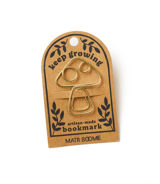 Kitaab Mushroom Wire Bookmark - Gold