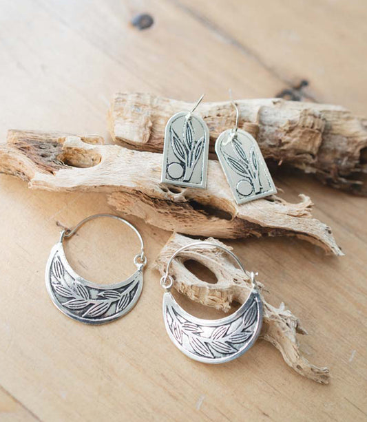 Patra Vine Hoop Earrings