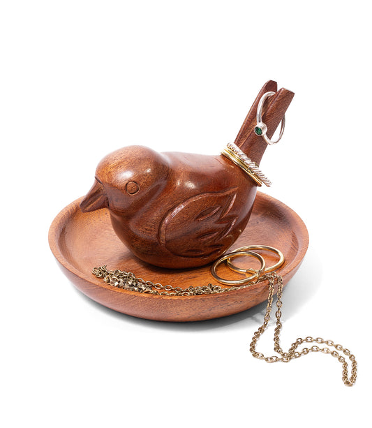Bird Ring Holder and Jewelry Dish