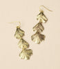 Sayuri Ginkgo Leaf Triple Drop Statement Earring