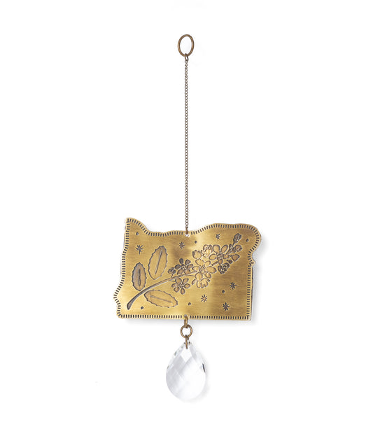 Oregon State Grape Engraved Suncatcher