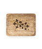Colorado State Blue Columbine Trinket Dish - Mango Wood