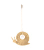 Surya Snail Engraved Brass Suncatcher