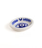 Lalita Evil Eye Trinket Dish Incense Holder - Hand Painted Ceramic