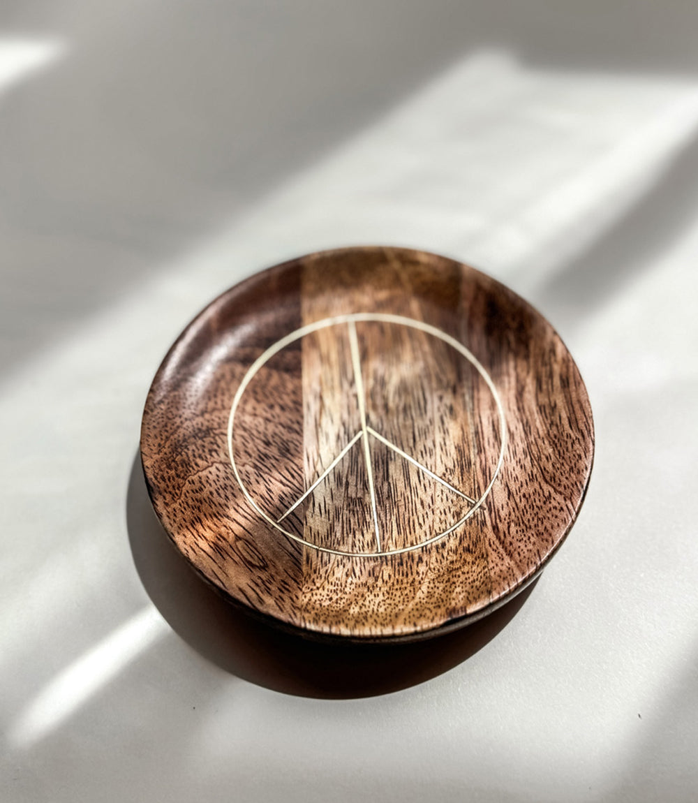 Drishti Peace Trinket Dish - Brass Inlay