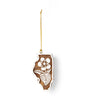 Illinois State Blue Violet Ornament - Hand Carved State Flower