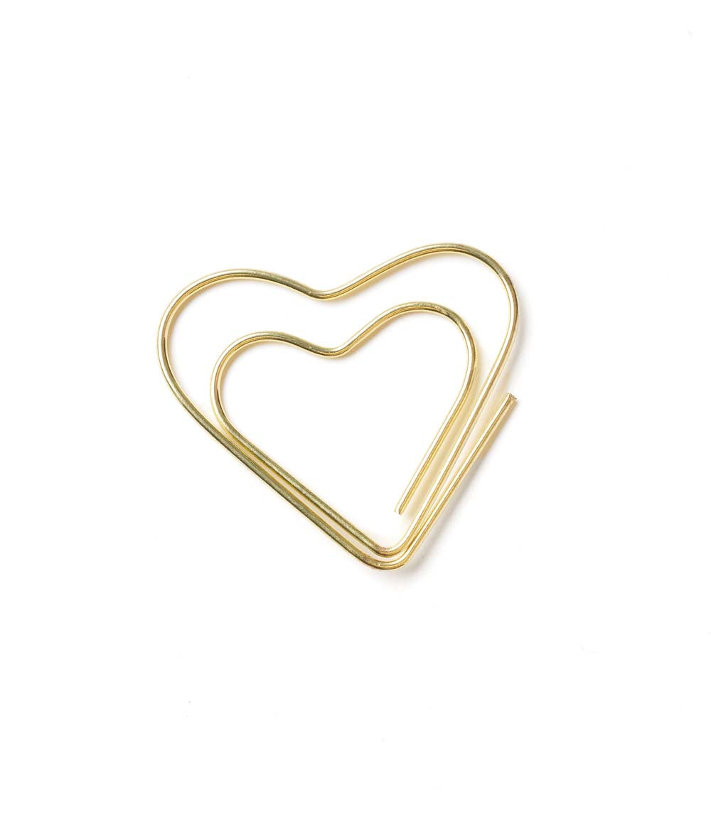 Kitaab Heart Wire Bookmark - Gold-tone