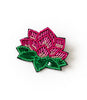 Bala Mani Beaded Lotus Brooch Pin - Handmade, Fair Trade