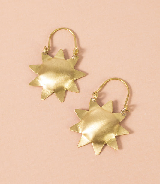 Pratima Sun Hoop Earrings