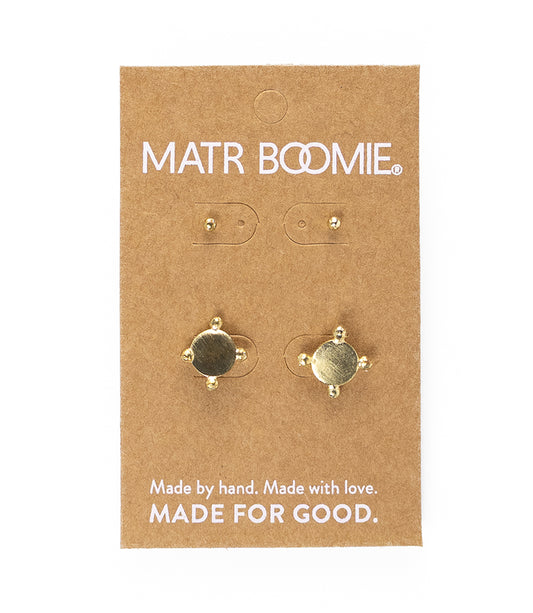 Pari Dot Disc Earring Set - Set of 2
