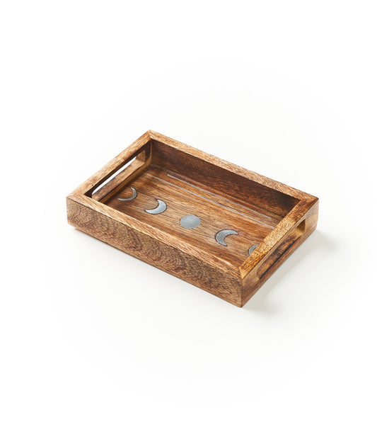 Jyotisha Celestial Rectangular Catch-all Tray - Brass Inlay