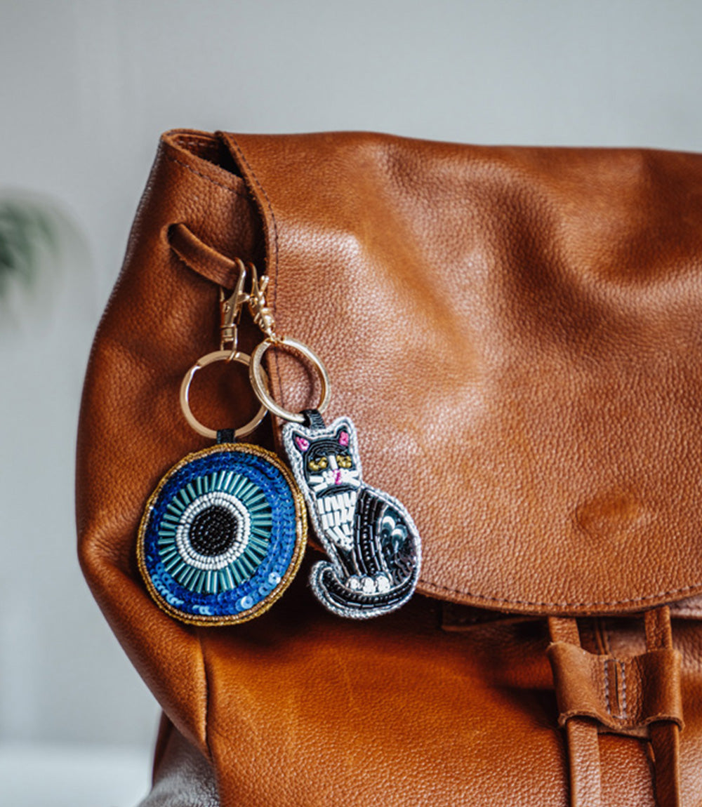 Raksha Evil Eye Bag Charm Keychain