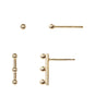 Pari Dot Bar Earring Set -  Set of 2