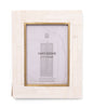 Mukhendu 5x7 Picture Frame - Bone, Brass Inner Edge
