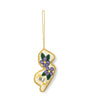 New Jersey State Violet Beaded Ornament - Hand Embroidered