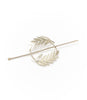 Kavya Hair Slide with Stick - Silver Fern