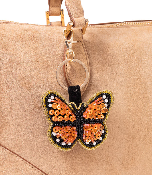 Raksha Butterfly Bag Charm Keychain