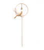 Mitra Cardinal and Pine Rustic Plant Stake