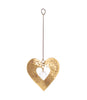 Surya Cutout Heart Engraved Brass Suncatcher