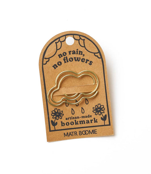 Kitaab Cloud Wire Bookmark - Gold-tone