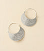 Haveli Etched Hoop Earring