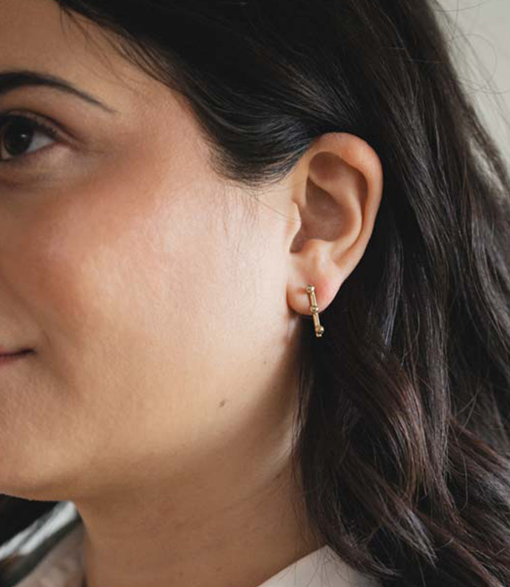 Pari Dot Bar Earring Set -  Set of 2